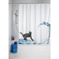 Wenko Duschvorhang Katze Polyester