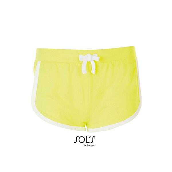 SOL´S  Janeiro Shorts XS/S Neon Yellow/White