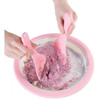 Eis-Teppanyaki-Platte zum Zubereiten von Ice Cream Rolls...