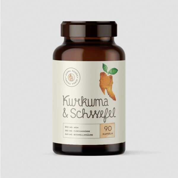 Alpha Foods Kurkuma & Schwefel