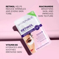 SKIN REPUBLIC Retinol Augenpatches – 3 Paar Anti-Aging Hydrogel
