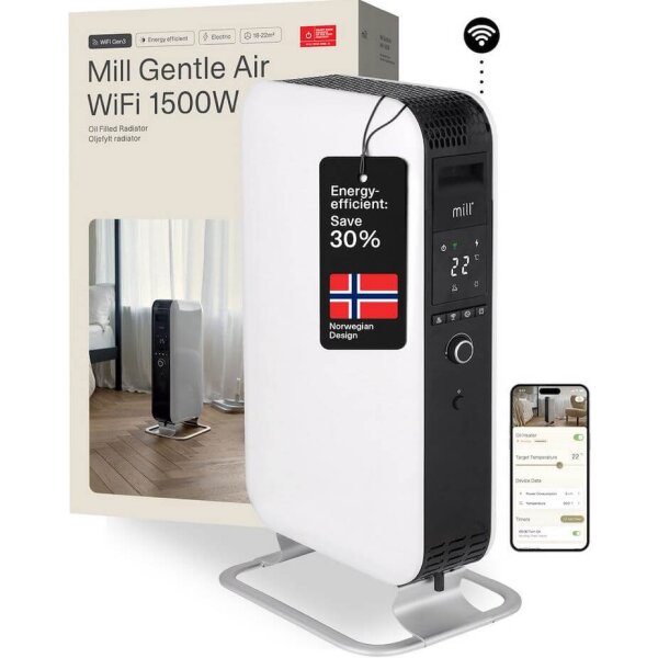 Mill Gentle Air WiFi Ölradiator 1500W - weiss