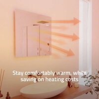 Hombli Smart IR Glass Heatpanel 400w - Spiegel Infrarotheizer