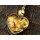Glas-Herzanhänger mit 999,9er-Blattgold inkl. vergoldeter Kette