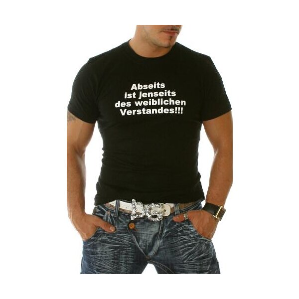 T-Shirt Modell Abseits - schwarz