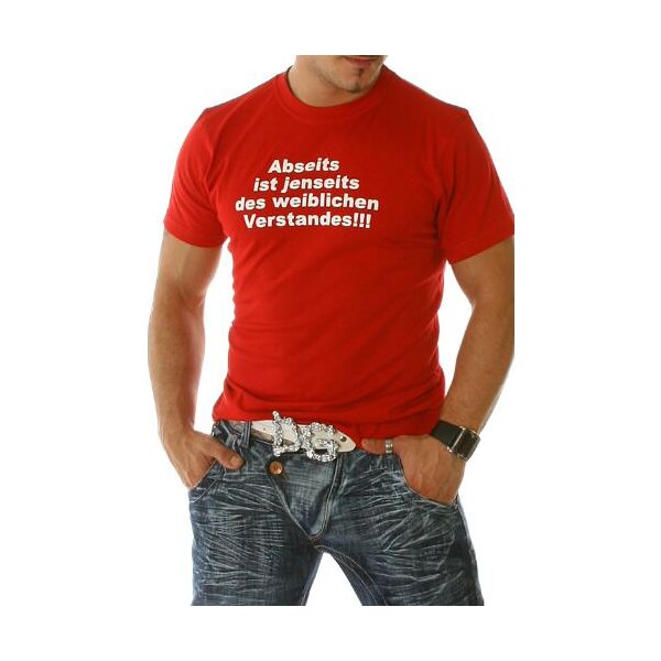 T-Shirt Modell Abseits - rot