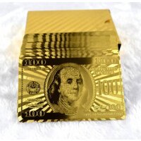 Gold Poker Karten - 24 Karat vergoldet