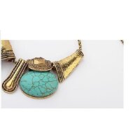 New Bohemian Turquoise Beads Halskette