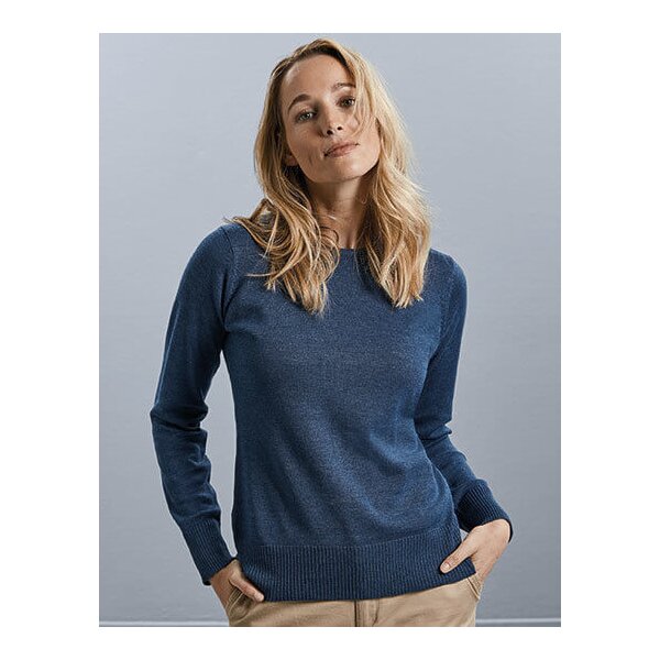 Russell Ladies` Crew Neck Knitted Pullover