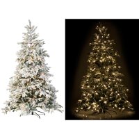 Künstlicher Weihnachtsbaum, weiße Spitzen, 500...