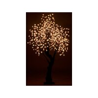 LED-Deko-Kirschbaum, 576 beleuchtete Blüten, 200 cm, für innen & außen